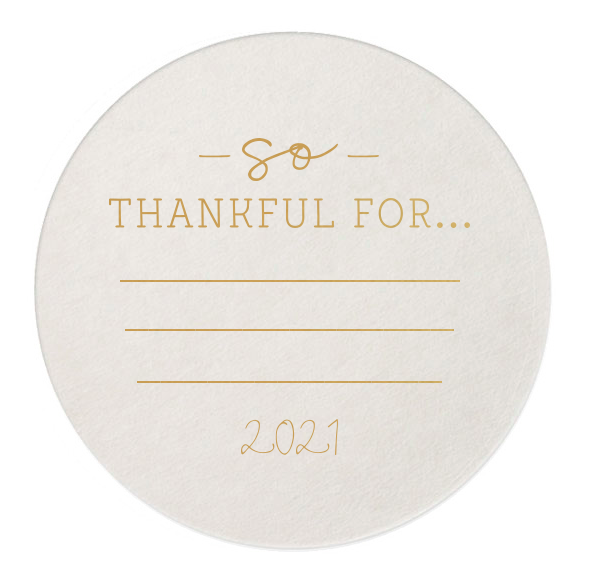 "So Thankful" Coasters for your Thanksgiving Table