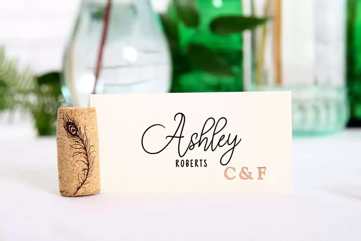 Wine Cork Place Card Holder DIY for Your Thanksgiving Table Settings