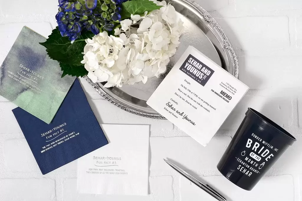 Custom Bridal Shower Accessories for "The Office" Themed Party from For Your Party