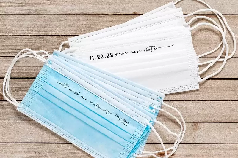 "Can't Mask Our Excitement" Save the Dates