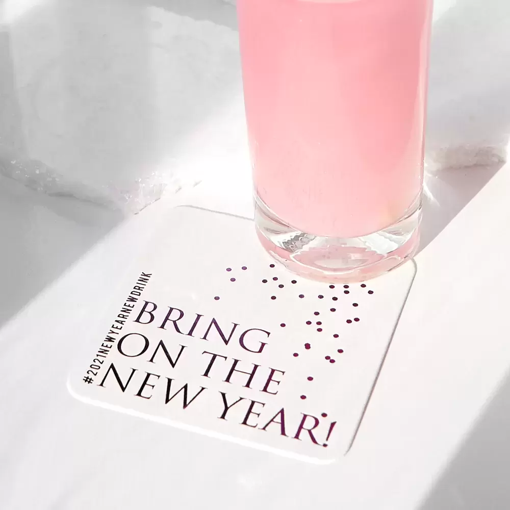 say "cheers" this new year with custom coasters from For Your Party