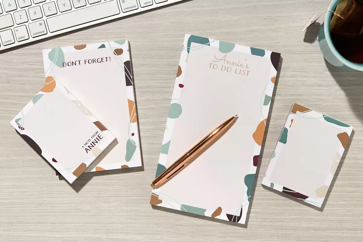 custom notepads are a great Valentine's Day gift