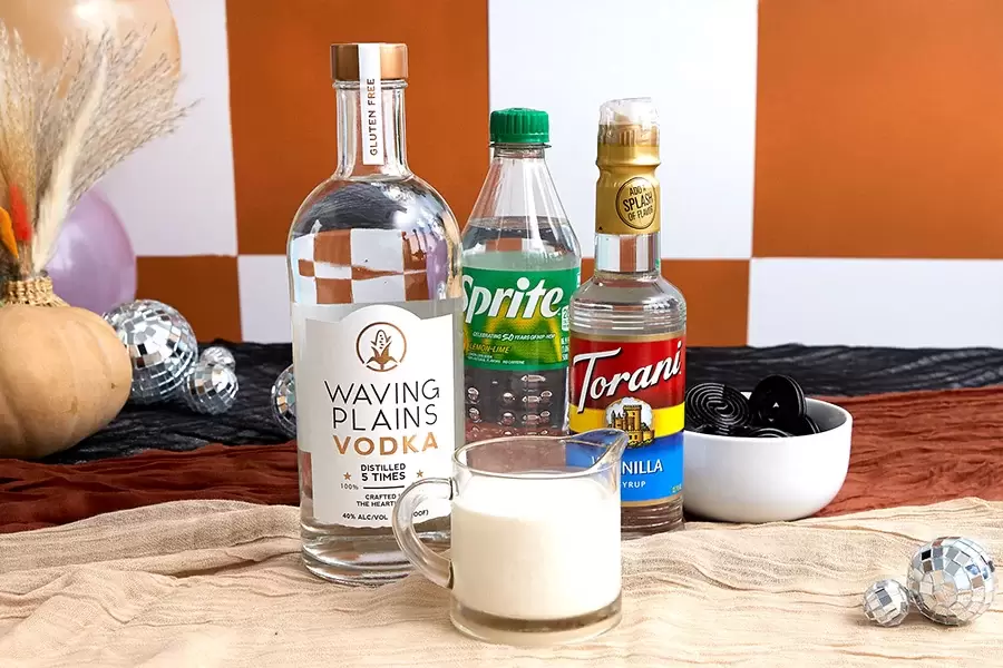 Halloween Cocktail ingredients 