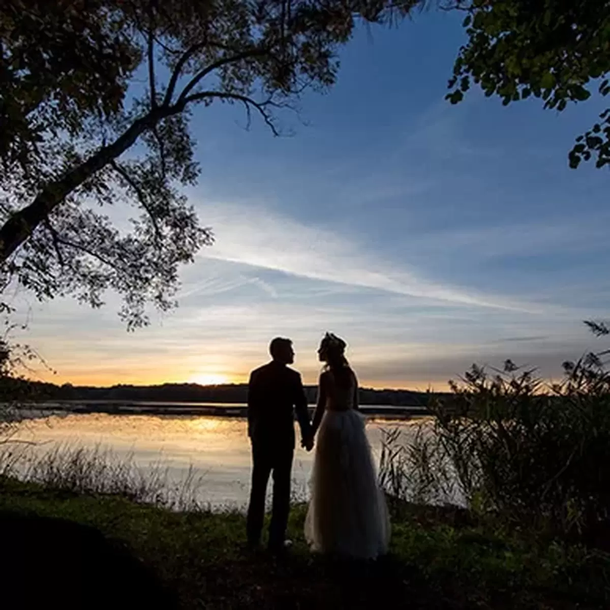 Fall Wedding with Personalized Favors and Napkins