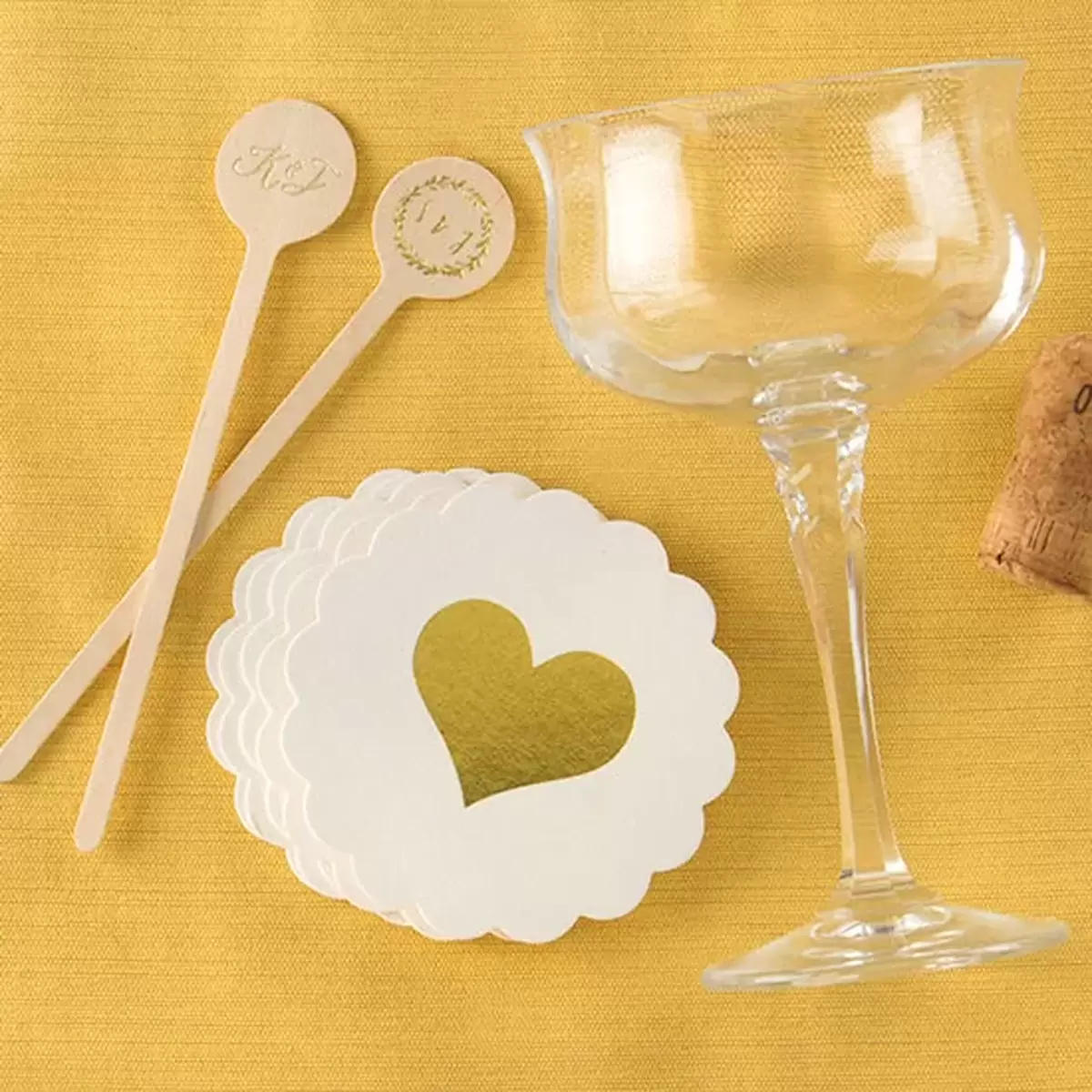 Personalized Cocktail Stirrer and Custom Coasters