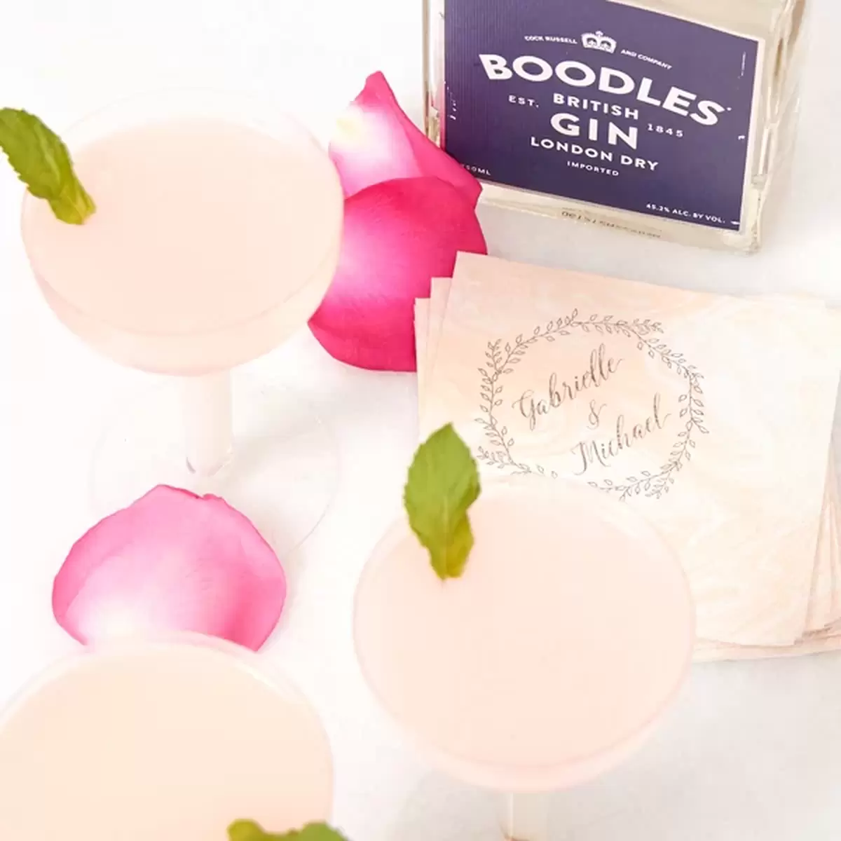 gin and rose cocktail