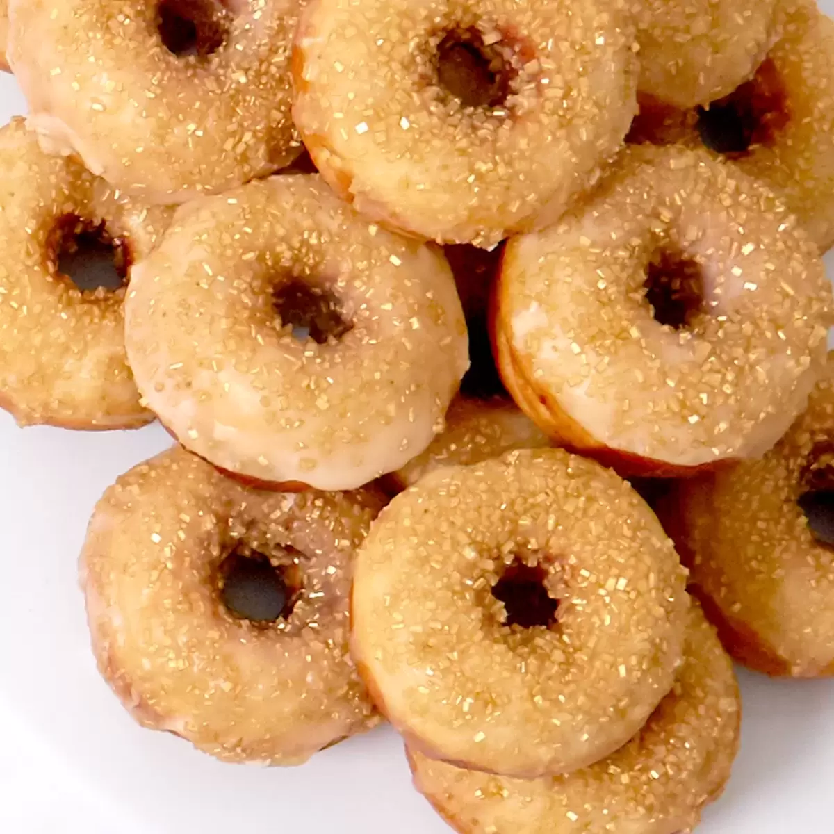 glitter donuts and graduation party favors