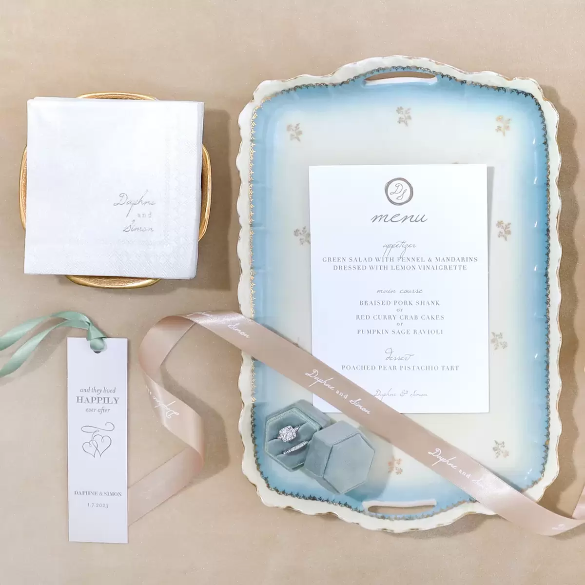 accent your winter wedding with personalized wedding accessories from For Your Party