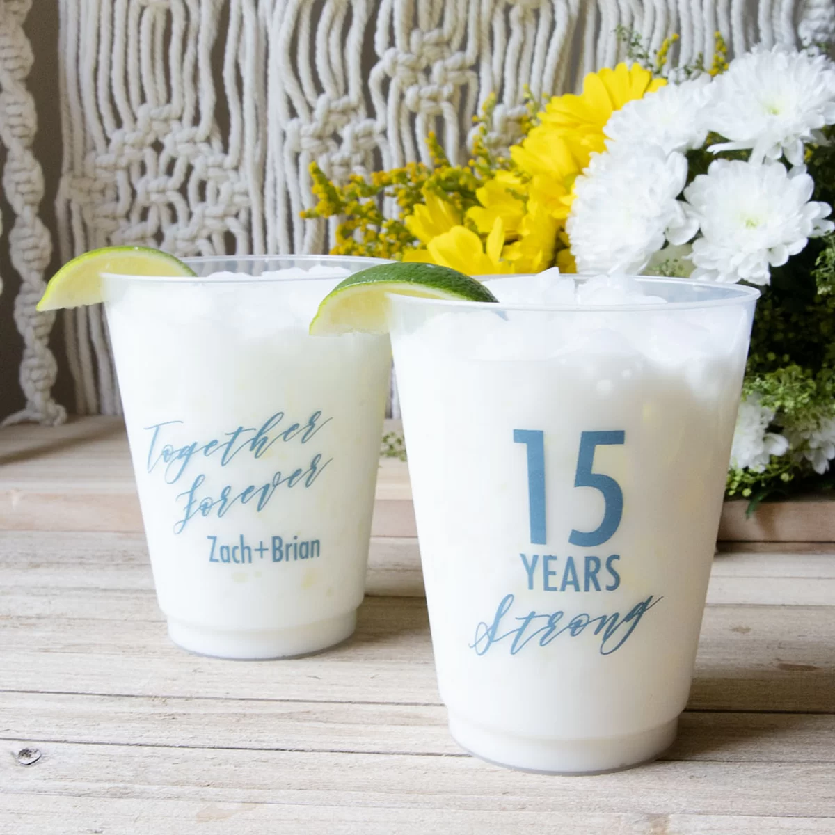 Anniversary gifts personalized frost flex anniversary cup
