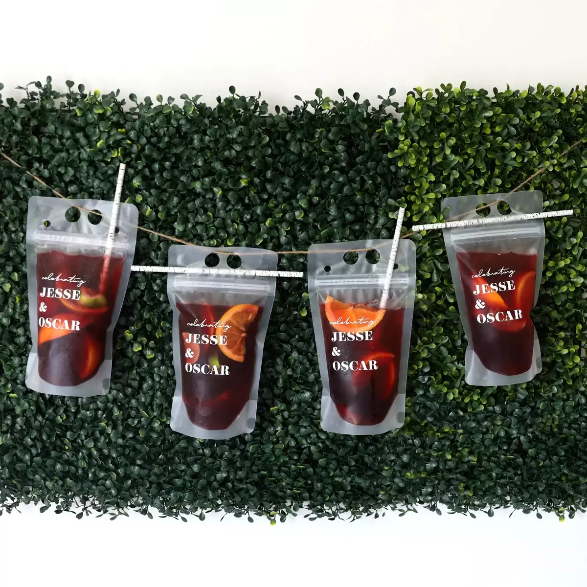 custom drink pouches from for your party